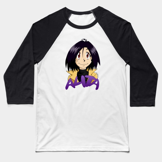 Chibi Alita Baseball T-Shirt by KranberriJam